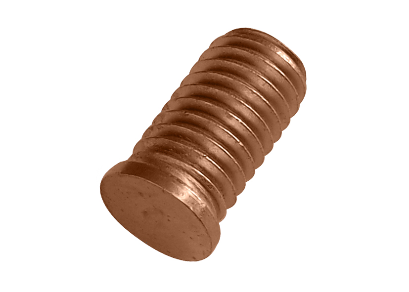 PS-studs Steel 4.8 coppered