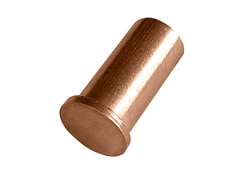 US-unthreaded studs Steel 4.8 coppered