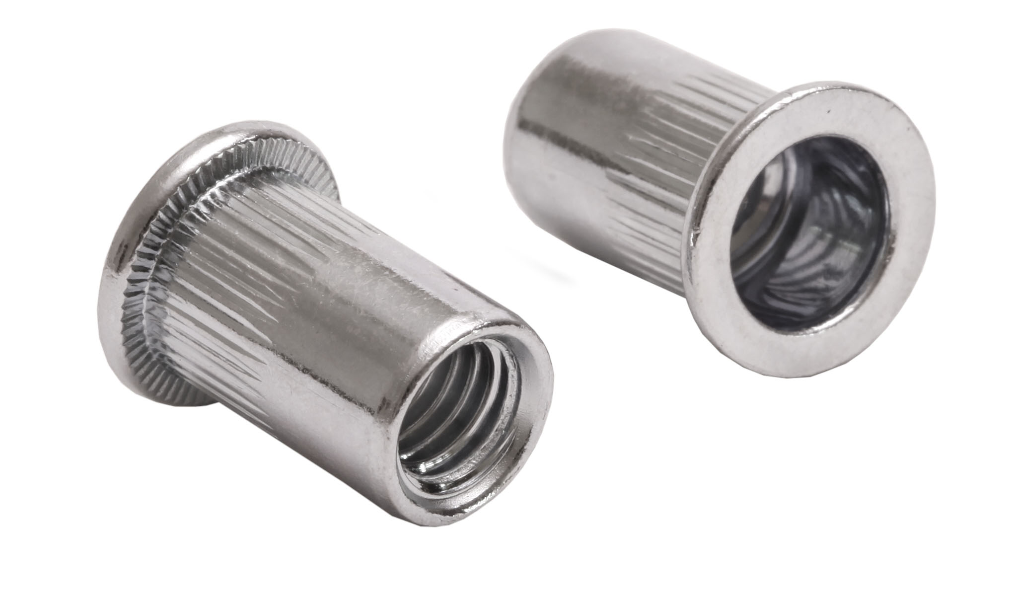 BM galvanized steel flat head and knurled
