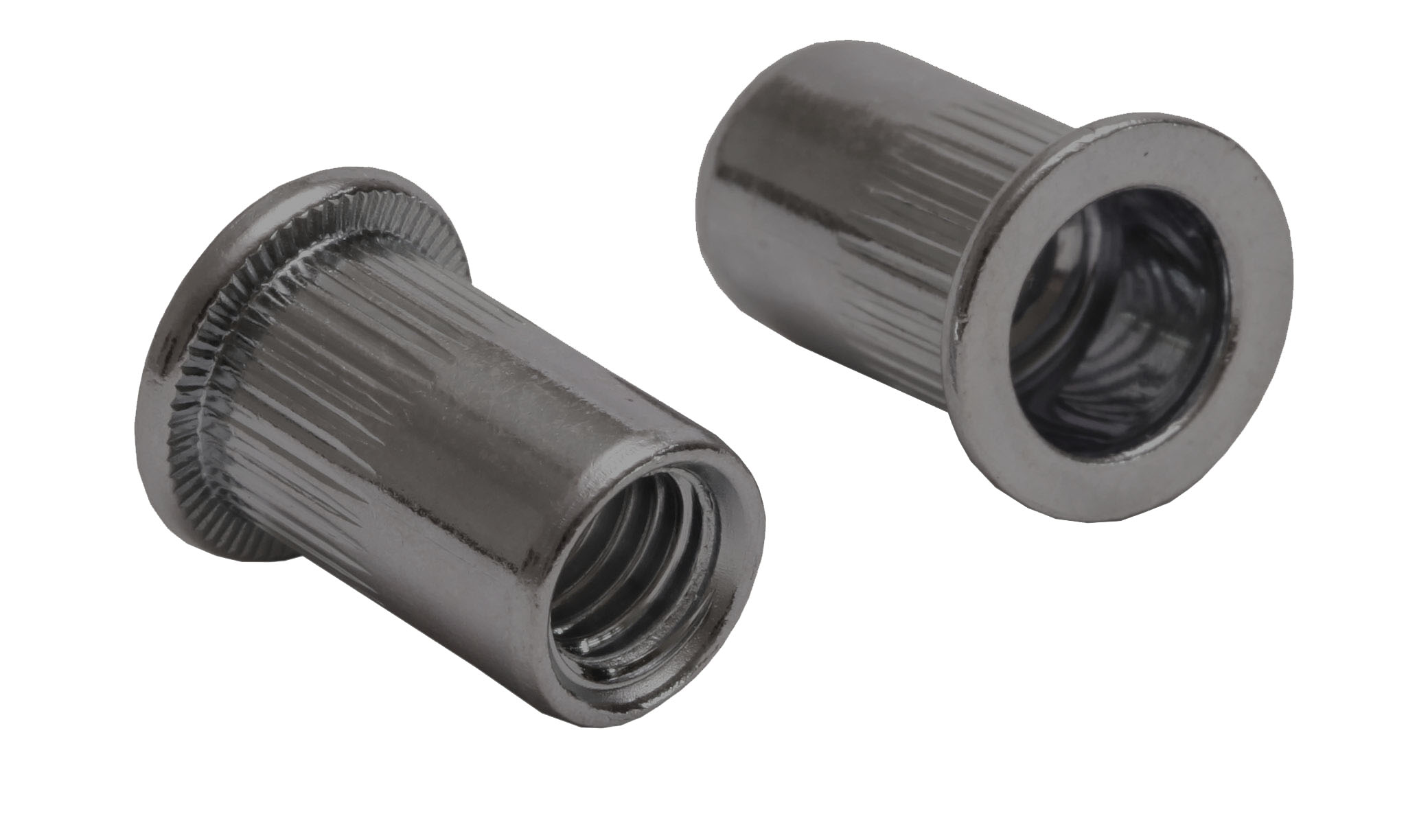 BM stainless steel flat head and knurled